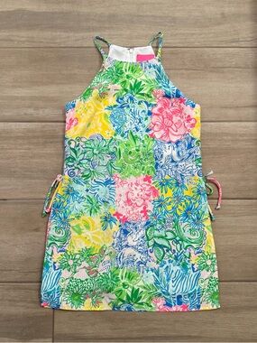 Lilly Pulitzer Like New Pearl Romper Cheek to Cheek Floral Dress/Shorts - Size 4